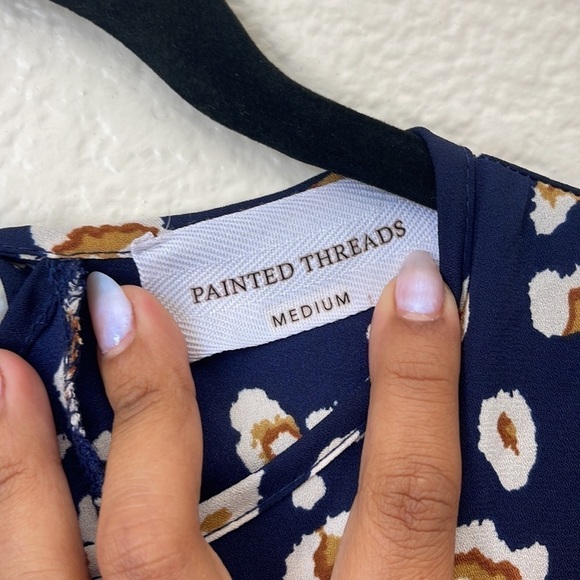 BIN#5 - Painted Threads Print Dress Medium - Picture 7 of 8